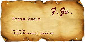 Frits Zsolt névjegykártya